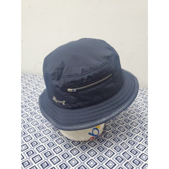 Louis Castel Blue Men's Bucket hat Size 56cm - Picture 16 of 16